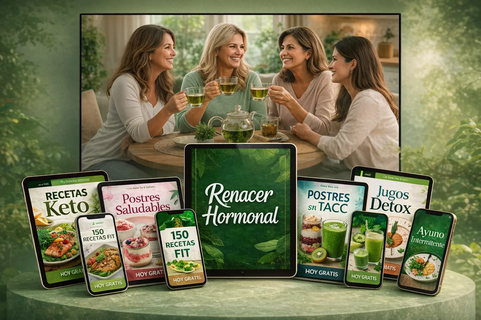 Mockup del producto y bonos